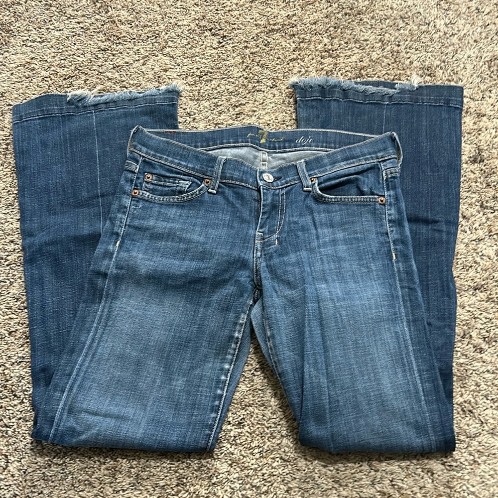 7 for all mankind dojo silver 7 pocket jeans